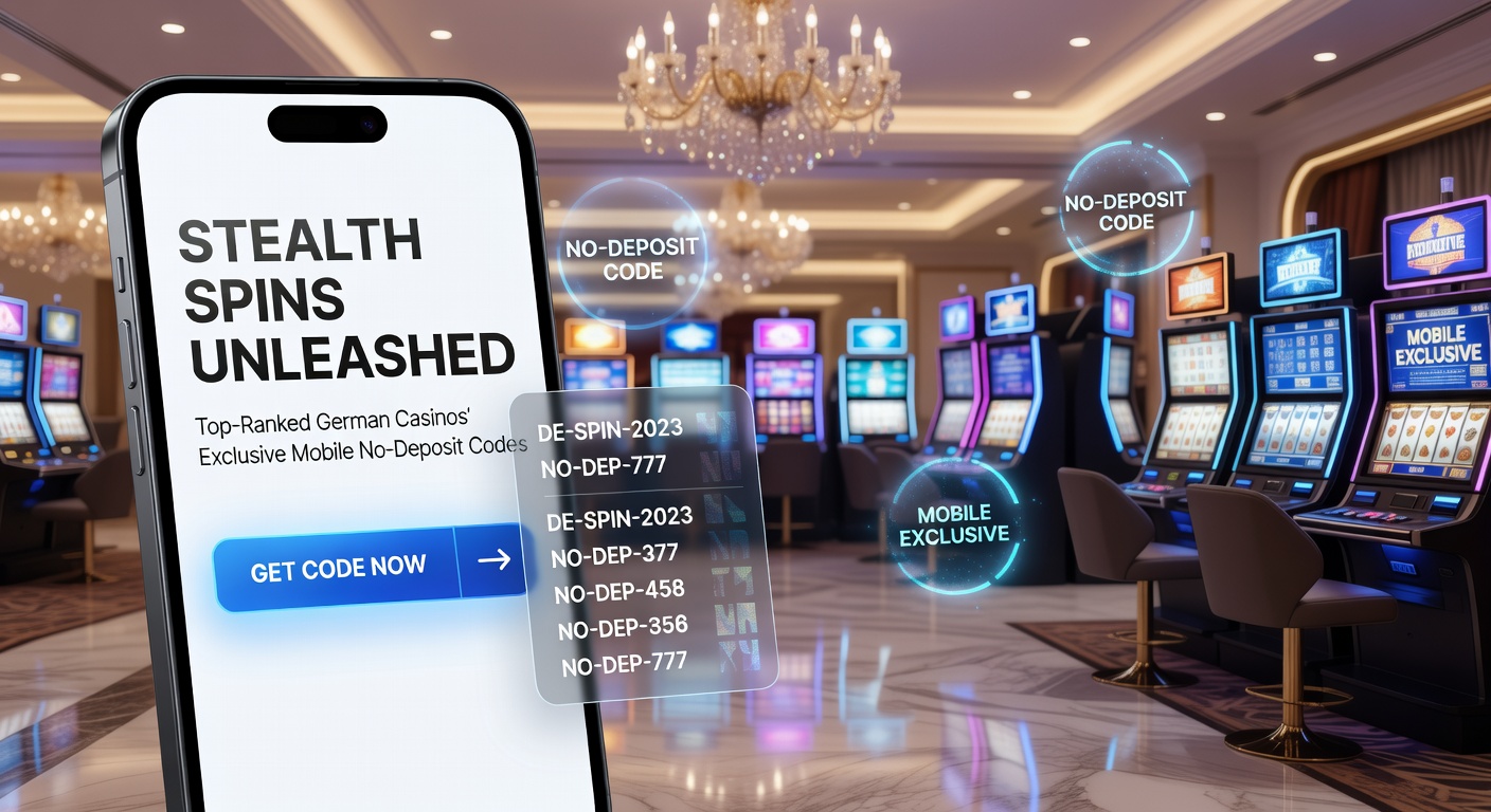 Detaillierte Ansicht eines Casino-Dashboards auf Tablet mit aktiviertem Stealth-Spin-Code und drehenden Slots im Hintergrund